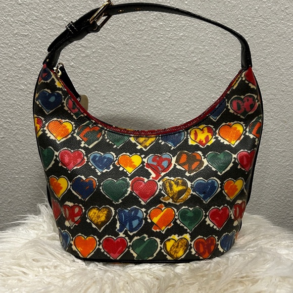 Dooney & Bourke Multicolor Heart Shoulder Bag - Picture 2 of 8